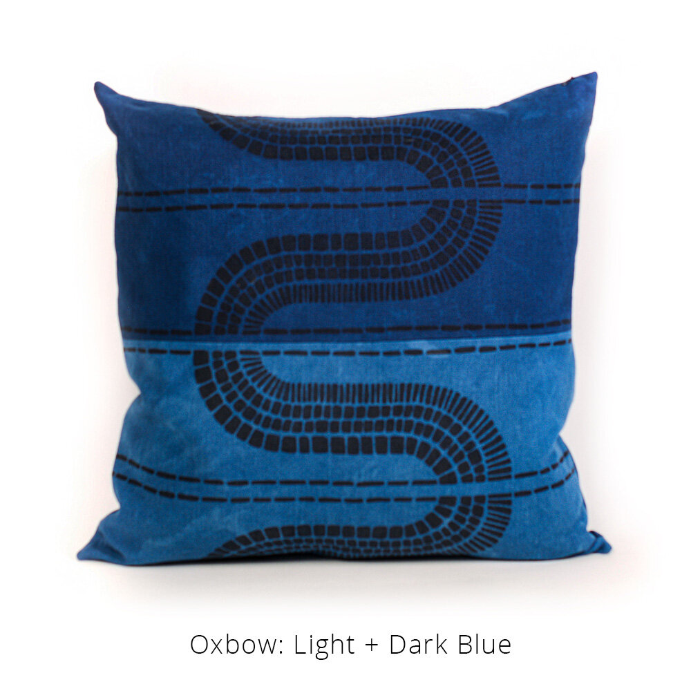 Deep blue pillows 2025